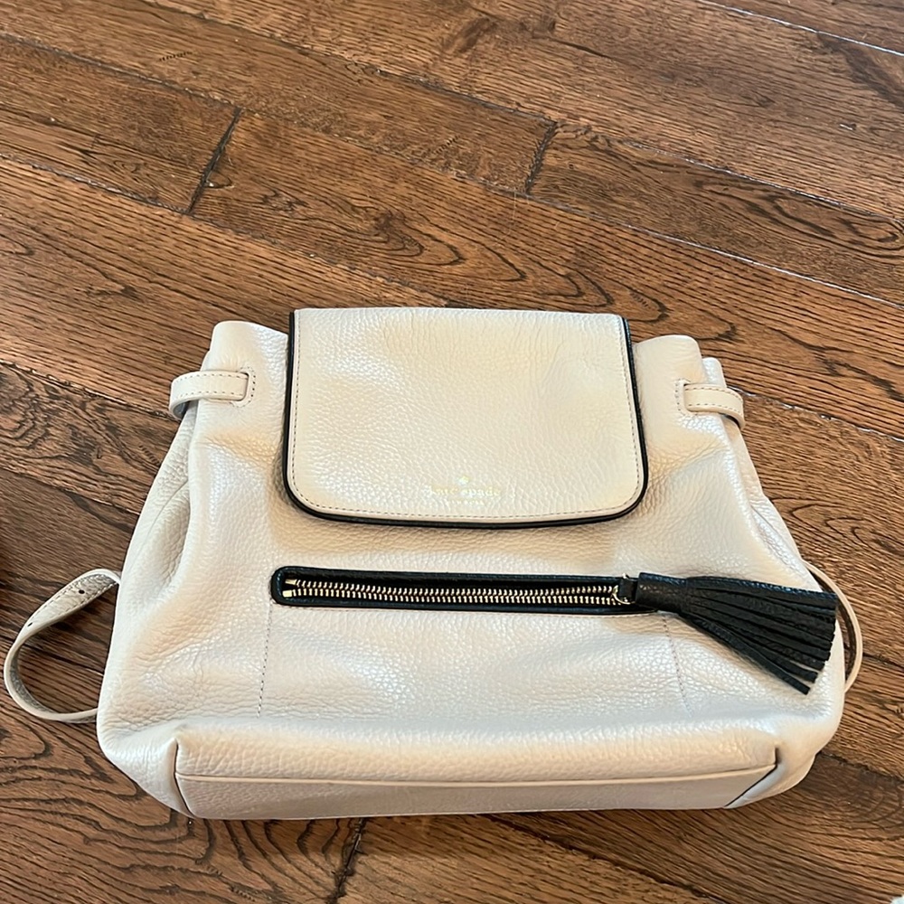Kate spade fringe tassel backpack
